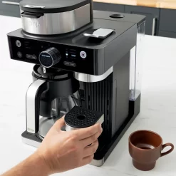 Ninja - Espresso & Coffee Barista System, Single Serve & Nespresso, with 12-Cup Carafe, 4 Styles with Ristretto - Black