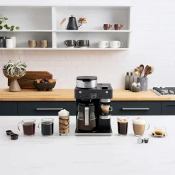 Ninja - Espresso & Coffee Barista System, Single Serve & Nespresso, with 12-Cup Carafe, 4 Styles with Ristretto - Black