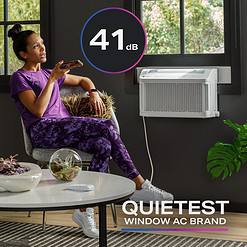 GE ClearView 350-sq ft Window Air Conditioner with Remote (115 Volts, 8300-BTU) Wi-Fi enabled
