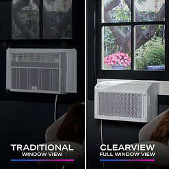 GE ClearView 350-sq ft Window Air Conditioner with Remote (115 Volts, 8300-BTU) Wi-Fi enabled