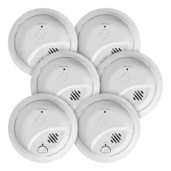First Alert BRK Hardwired (with Battery Back-up) Ionization Interconnected Smoke Detector (6-Pack)