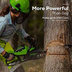 Greenworks 80-volt 16-in Battery 4 Ah Chainsaw (Battery and Charger Included)