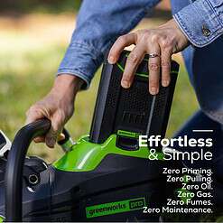 Greenworks 80-volt 20-in Battery 4 Ah Chainsaw (Battery and Charger Included)