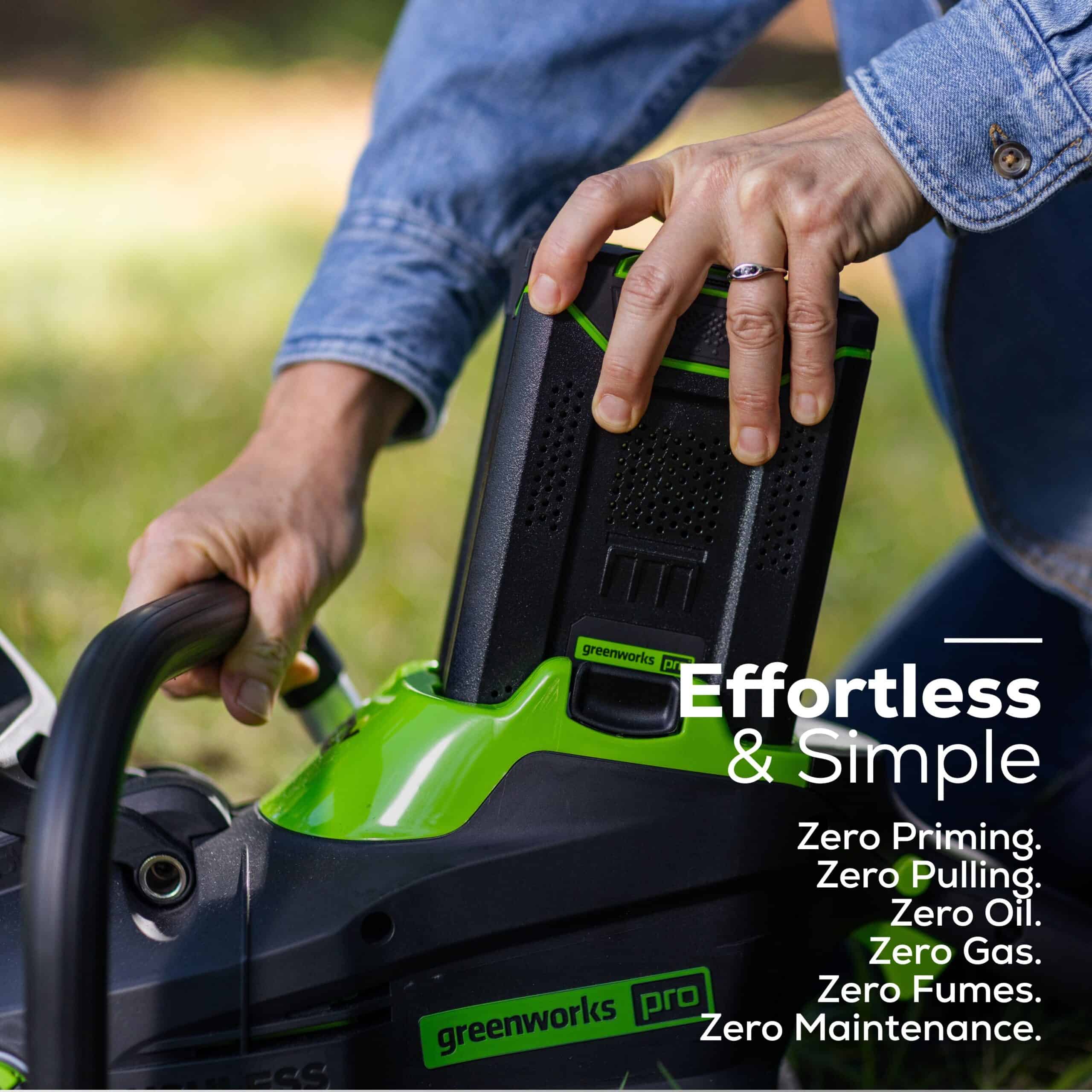 Greenworks 80-volt 20-in Battery 4 Ah Chainsaw (Battery and Charger Included)