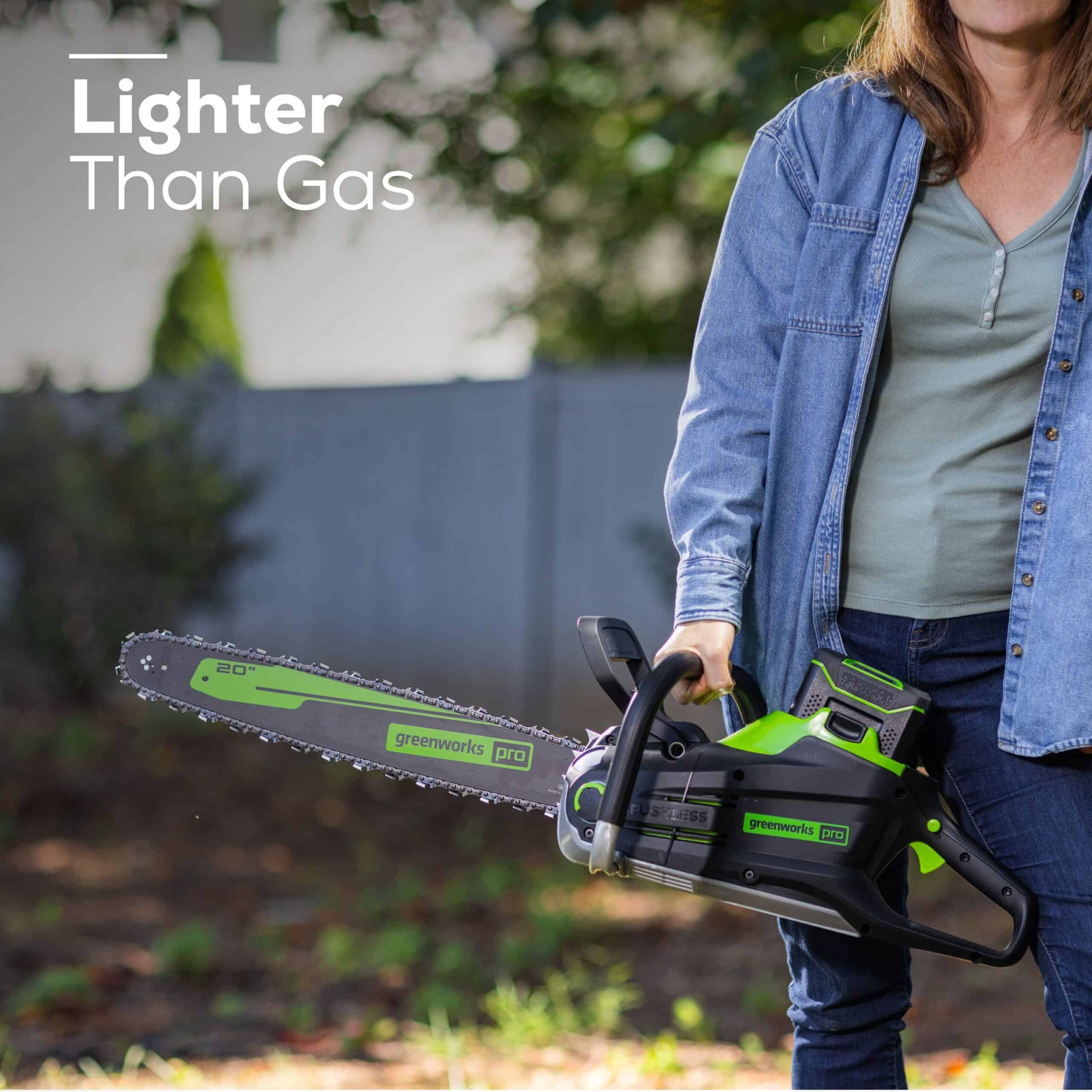 Greenworks 80-volt 20-in Battery 4 Ah Chainsaw (Battery and Charger Included)