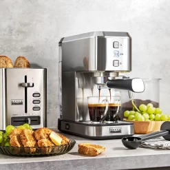 Bella PRO - Slim Espresso Machine with 20 Bars of Pressure - Stainless Steel