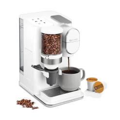 Cuisinart - Grind & Brew Single-Serve Coffeemaker - White