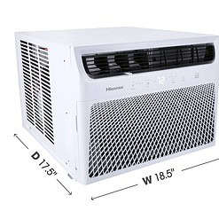 Hisense 450-sq ft Window Air Conditioner with Remote (115-Volt, 10000-BTU) Wi-Fi enabled