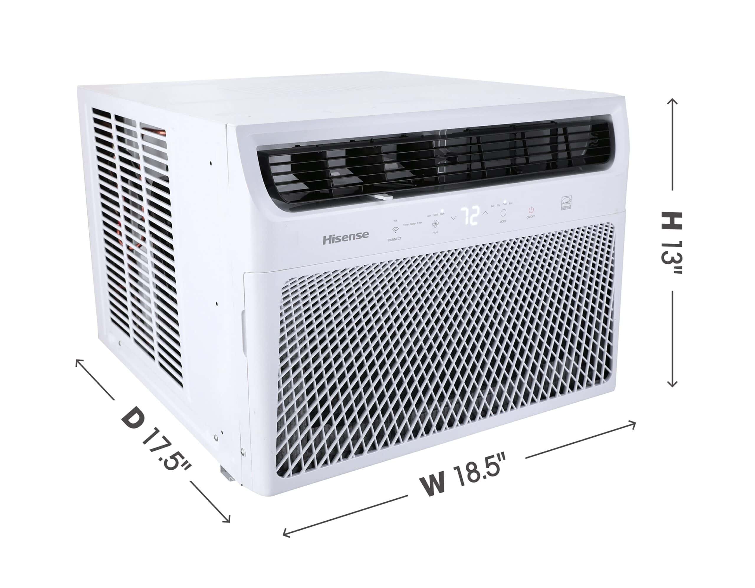 Hisense 450-sq ft Window Air Conditioner with Remote (115-Volt, 10000-BTU) Wi-Fi enabled