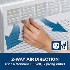 GE 6,000 BTU Electronic Window Air Conditioner for Small Rooms up to 250 sq ft.