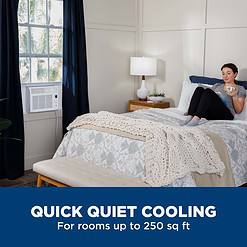 GE 6,000 BTU Electronic Window Air Conditioner for Small Rooms up to 250 sq ft.