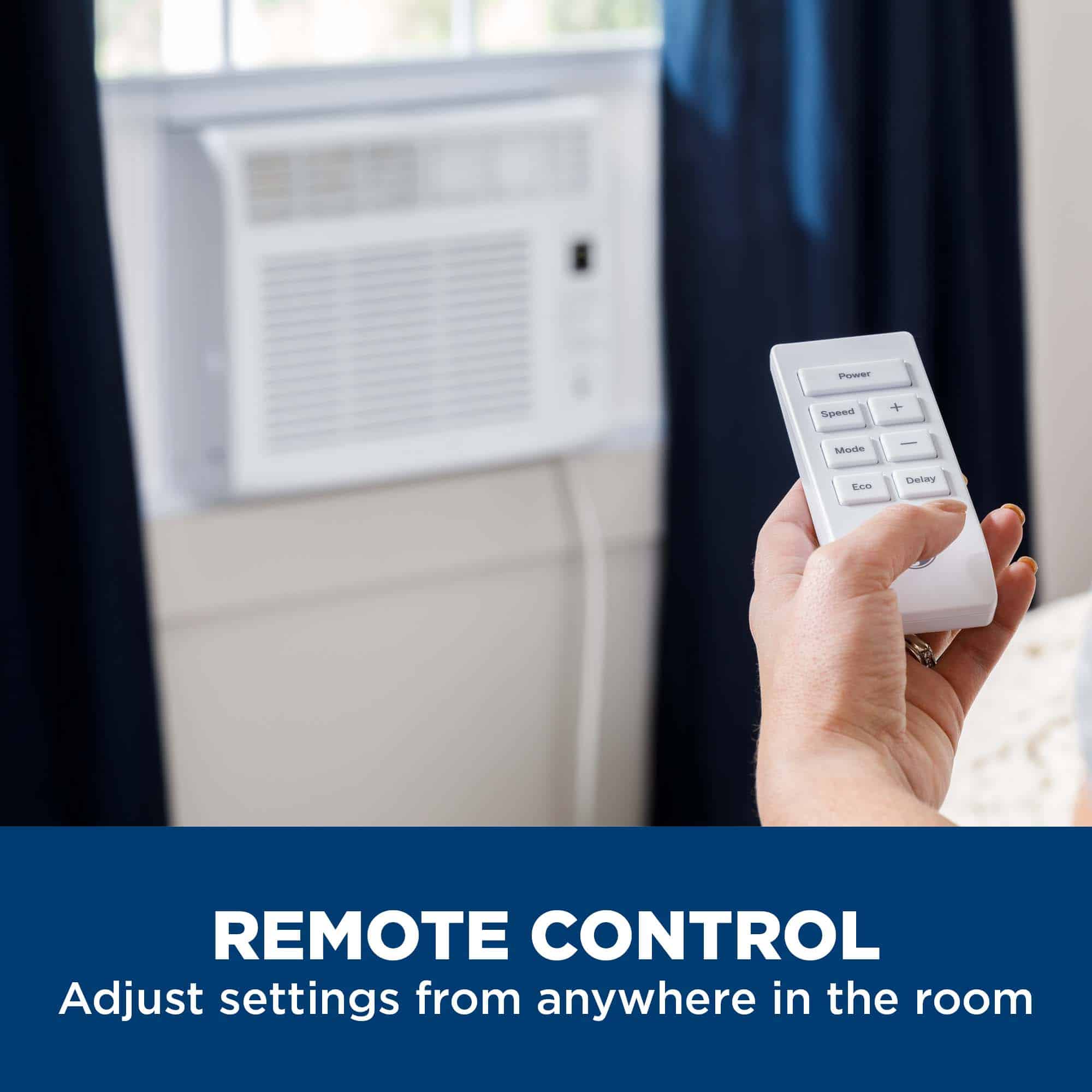 GE 6,000 BTU Electronic Window Air Conditioner for Small Rooms up to 250 sq ft.
