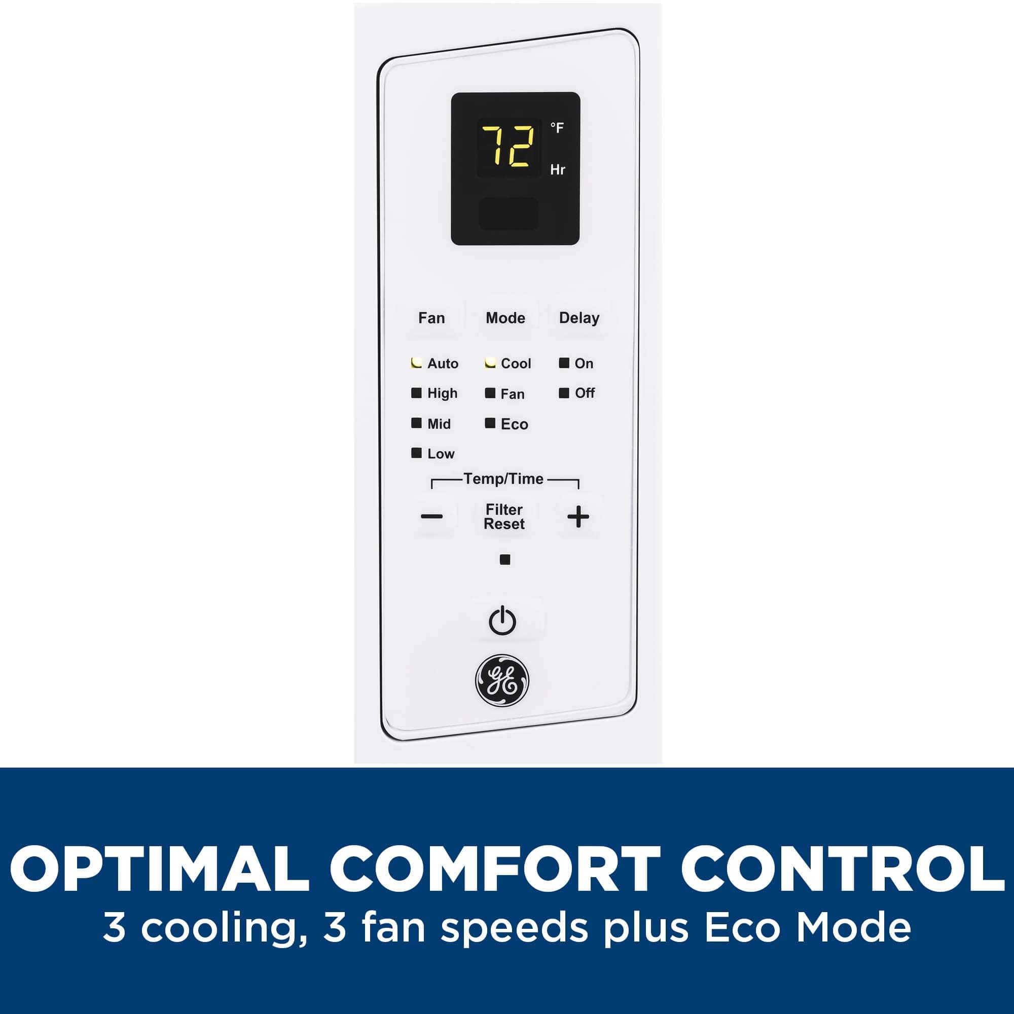 GE 6,000 BTU Electronic Window Air Conditioner for Small Rooms up to 250 sq ft.