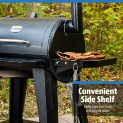 Pit Boss Wood Pellet Pro Series 850-Sq in Hammertone Pellet Grill with Smart Compatibility