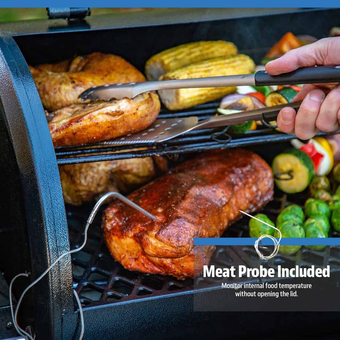 Pit Boss Wood Pellet Pro Series 850-Sq in Hammertone Pellet Grill with Smart Compatibility