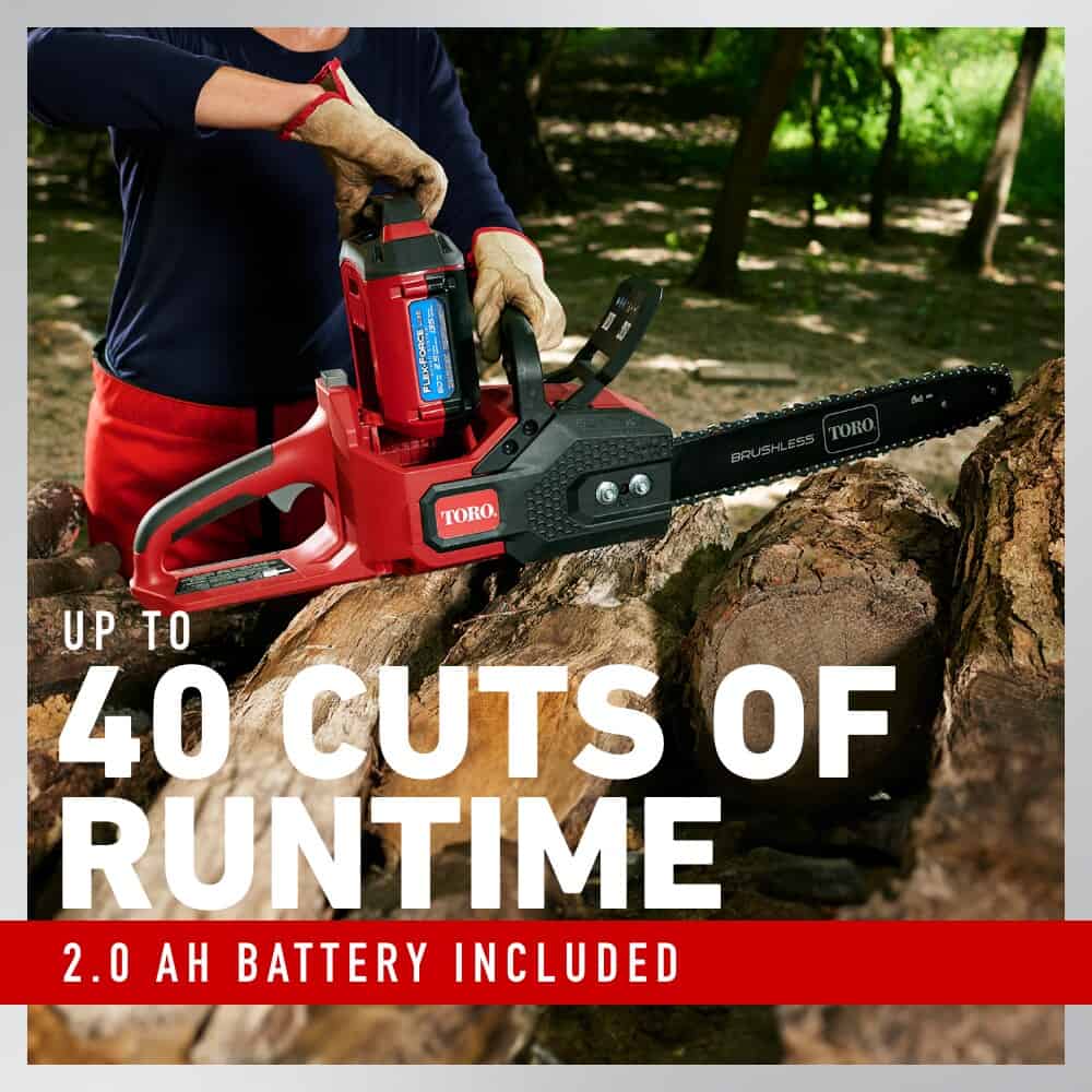 Toro Flex-Force 60-volt Max 16-in Battery 2 Ah Chainsaw (Battery and Charger Included)