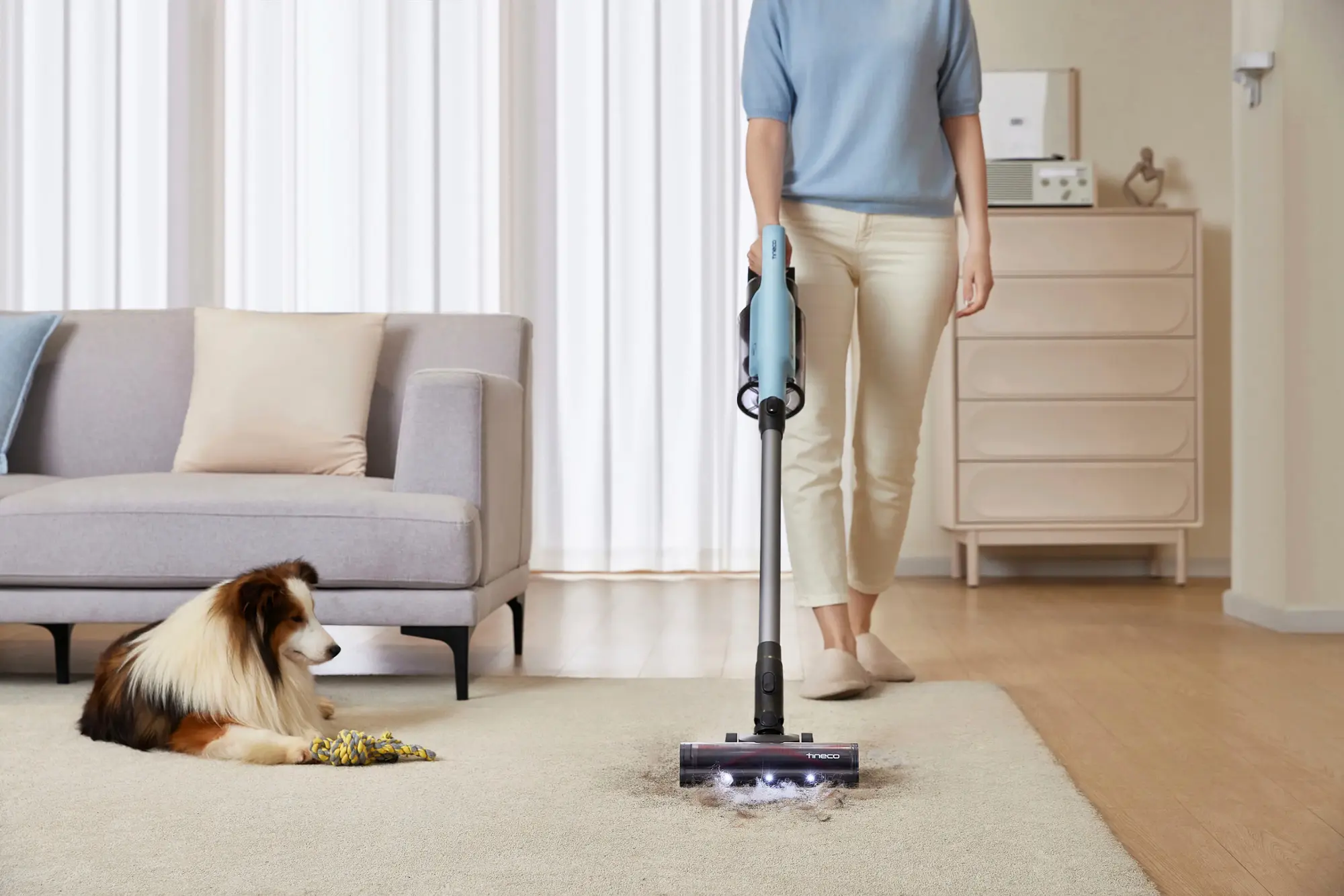 Tineco - GO Pet Cordless Stick Vacuum (GO303) - Powder Blue