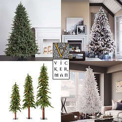 Vickerman 6.5-ft Slim Artificial Christmas Tree
