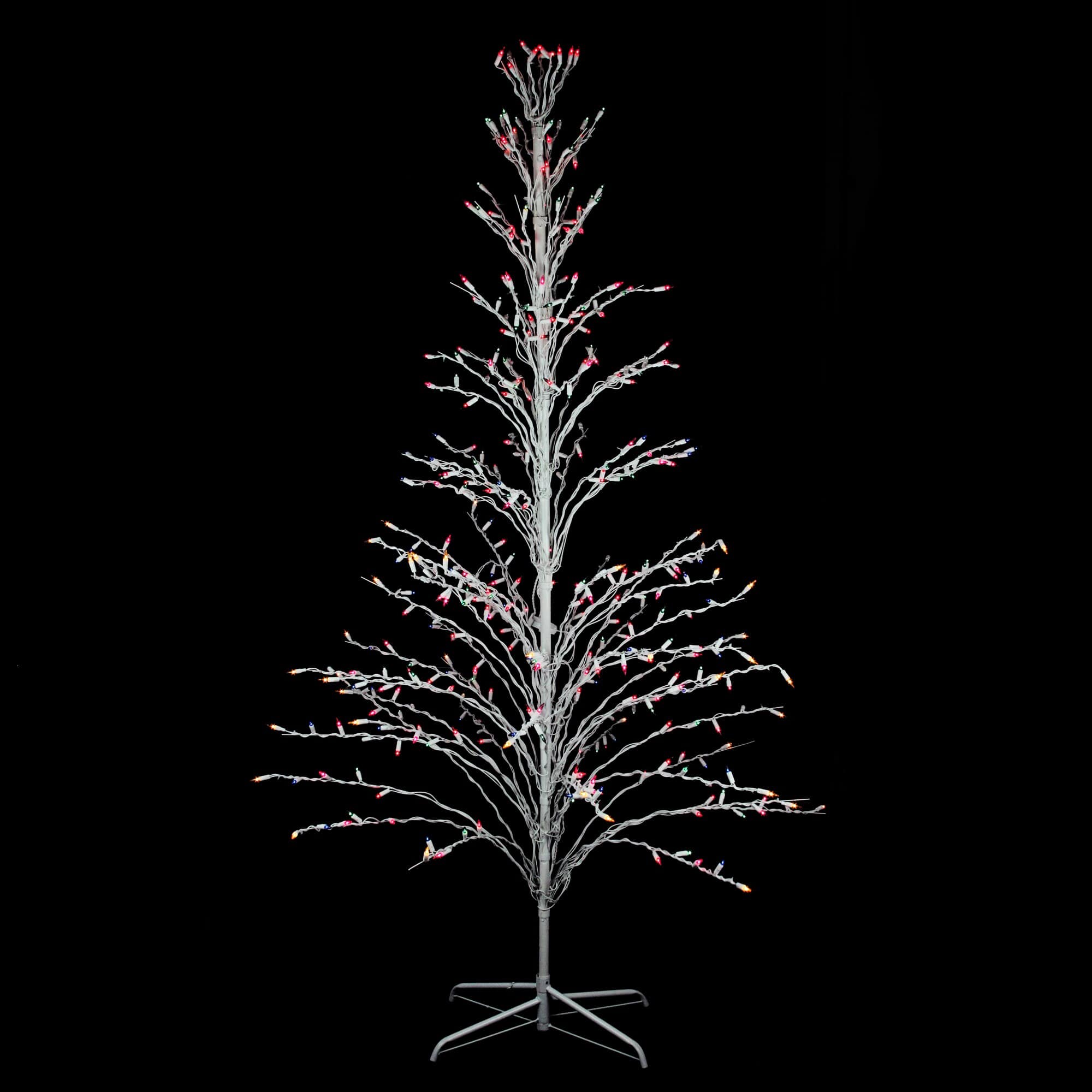 Northlight 72-in Tree Yard Decoration with Multicolor Incandescent Lights