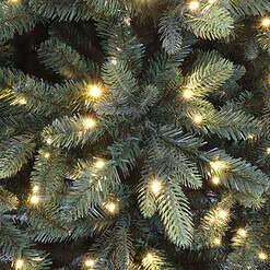 Holiday Living 9-ft Everett Fraser Fir Pre-lit LED Artificial Christmas Tree