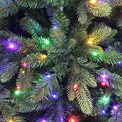 Holiday Living 9-ft Everett Fraser Fir Pre-lit LED Artificial Christmas Tree