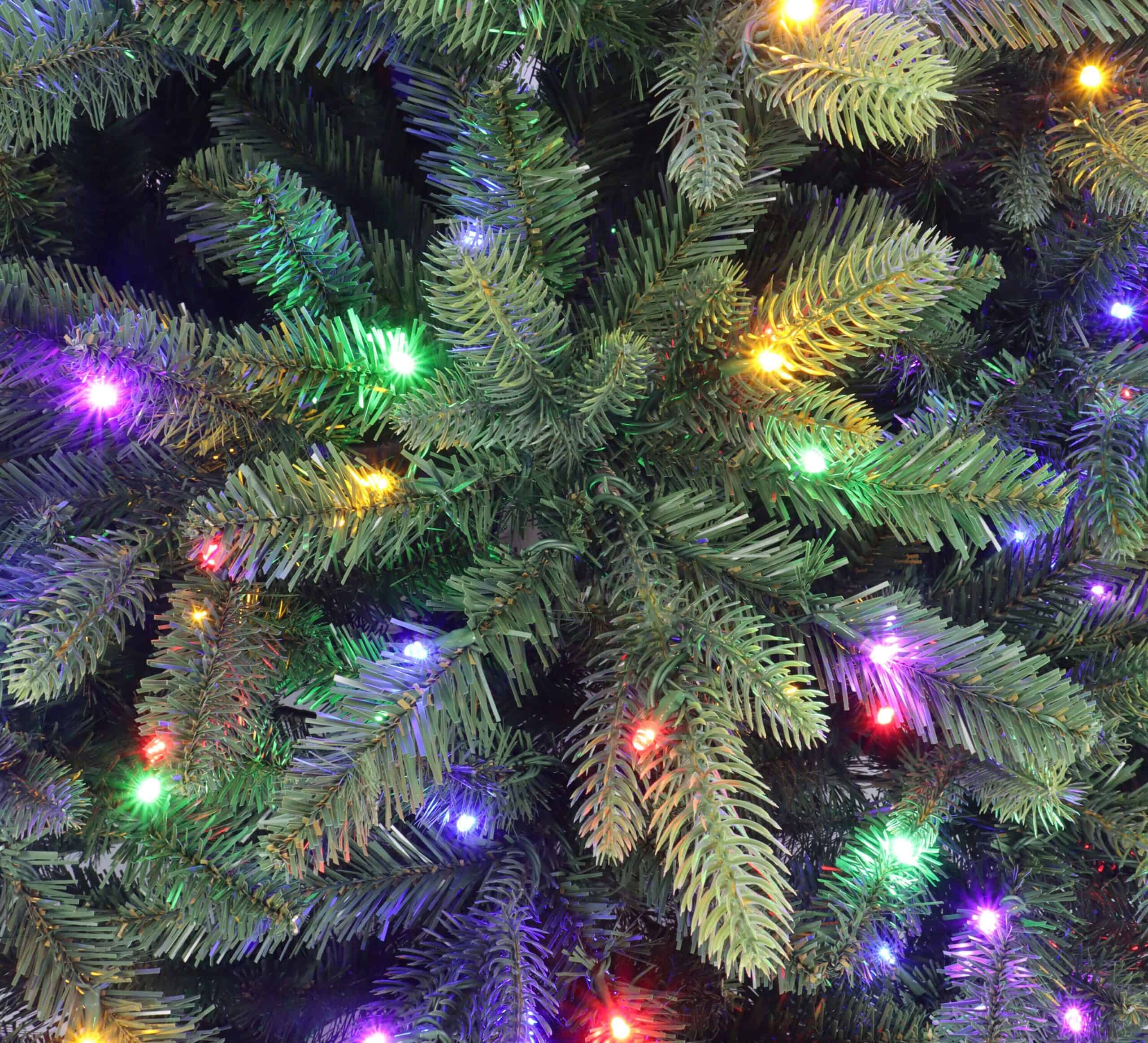 Holiday Living 9-ft Everett Fraser Fir Pre-lit LED Artificial Christmas Tree