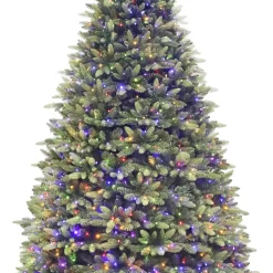 Holiday Living 9-ft Everett Fraser Fir Pre-lit LED Artificial Christmas Tree