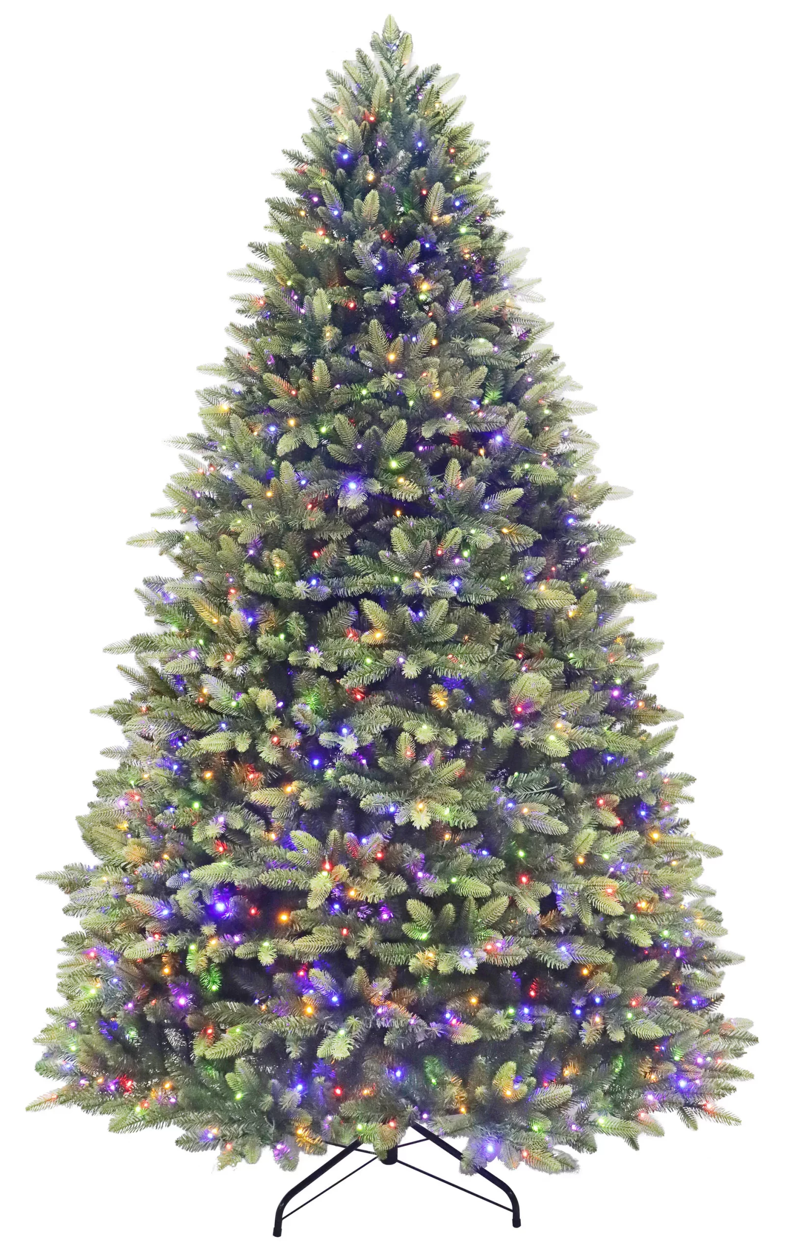 Holiday Living 9-ft Everett Fraser Fir Pre-lit LED Artificial Christmas Tree