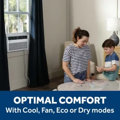 GE 350-sq ft Window Air Conditioner with Remote (115 Volts, 8000-BTU) Wi-Fi enabled