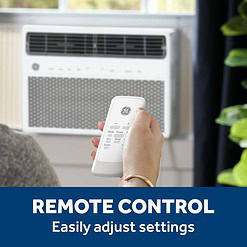 GE 450-sq ft Window Air Conditioner with Remote (115 Volts, 10000-BTU) Wi-Fi enabled