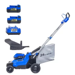 Kobalt 24-volt 16-in Cordless Push Lawn Mower 4 Ah Bagger Sold Separately (2-Batteries and Charger Included)