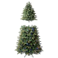 Tree Classics by Balsam Hill 7.5-ft Classic Fraser Fir Pre-lit LED Artificial Christmas Tree