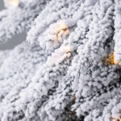 Tree Classics by Balsam Hill 5-ft Snowy Pine Pre-lit LED Artificial Christmas Tree