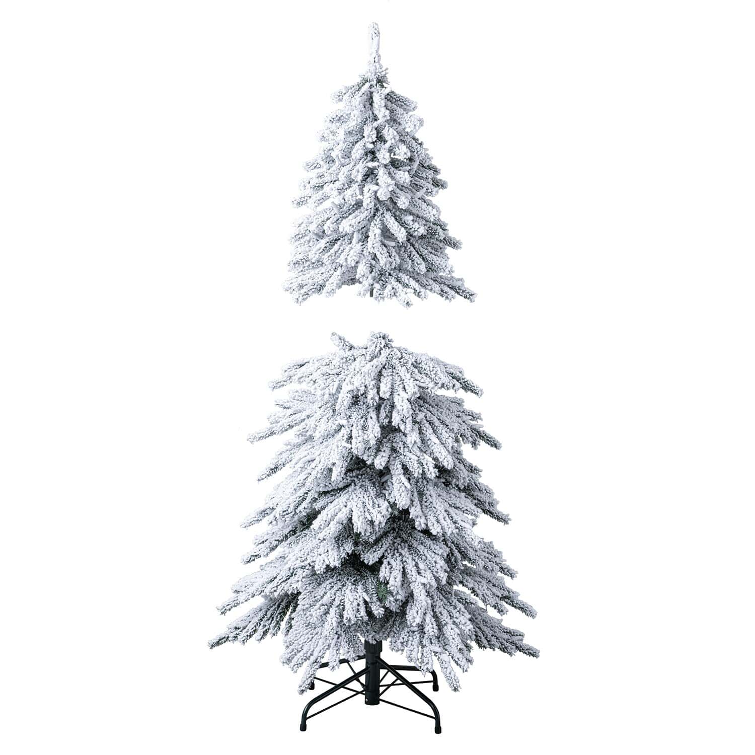 Tree Classics by Balsam Hill 5-ft Snowy Pine Pre-lit LED Artificial Christmas Tree