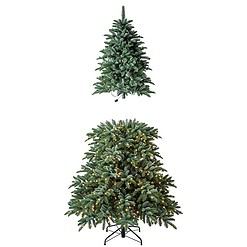 Tree Classics by Balsam Hill 7-Ft Deluxe Noble Fir Pre-lit LED Artificial Christmas Tree