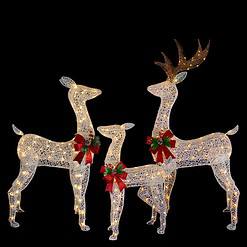 Northlight 60-in Reindeer Free Standing Decoration with White LED Lights