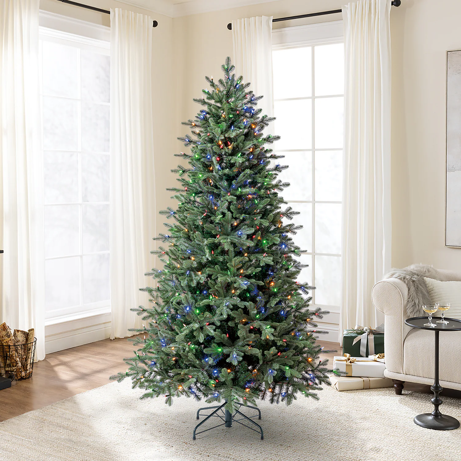 Tree Classics by Balsam Hill 7-ft Real Feel Heritage Balsam Fir Pre-lit LED Artifical Christmas Tree