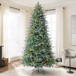 Tree Classics by Balsam Hill 9-ft Real Feel Heritage Balsam Fir Pre-lit LED Artificial Christmas Tree