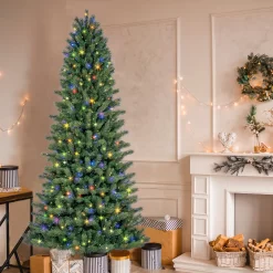 GE 9-ft Scotch Pine Pre-lit LED Artificial Christmas Tree