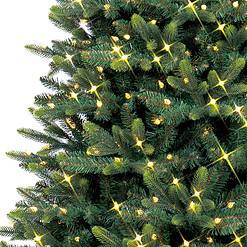 GE 7.5-ft Burlington Spruce Pre-lit LED Artificial Christmas Tree