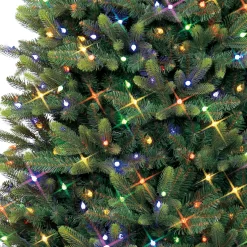 GE 7.5-ft Burlington Spruce Pre-lit LED Artificial Christmas Tree