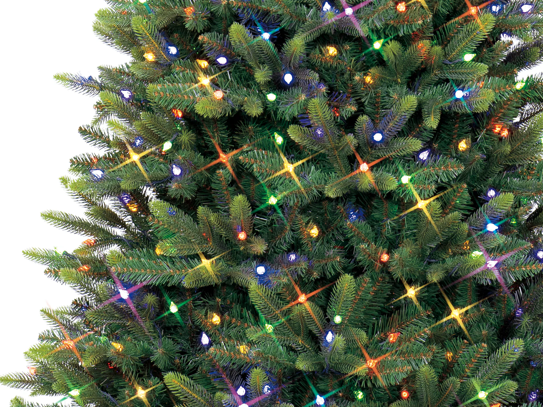 GE 7.5-ft Burlington Spruce Pre-lit LED Artificial Christmas Tree