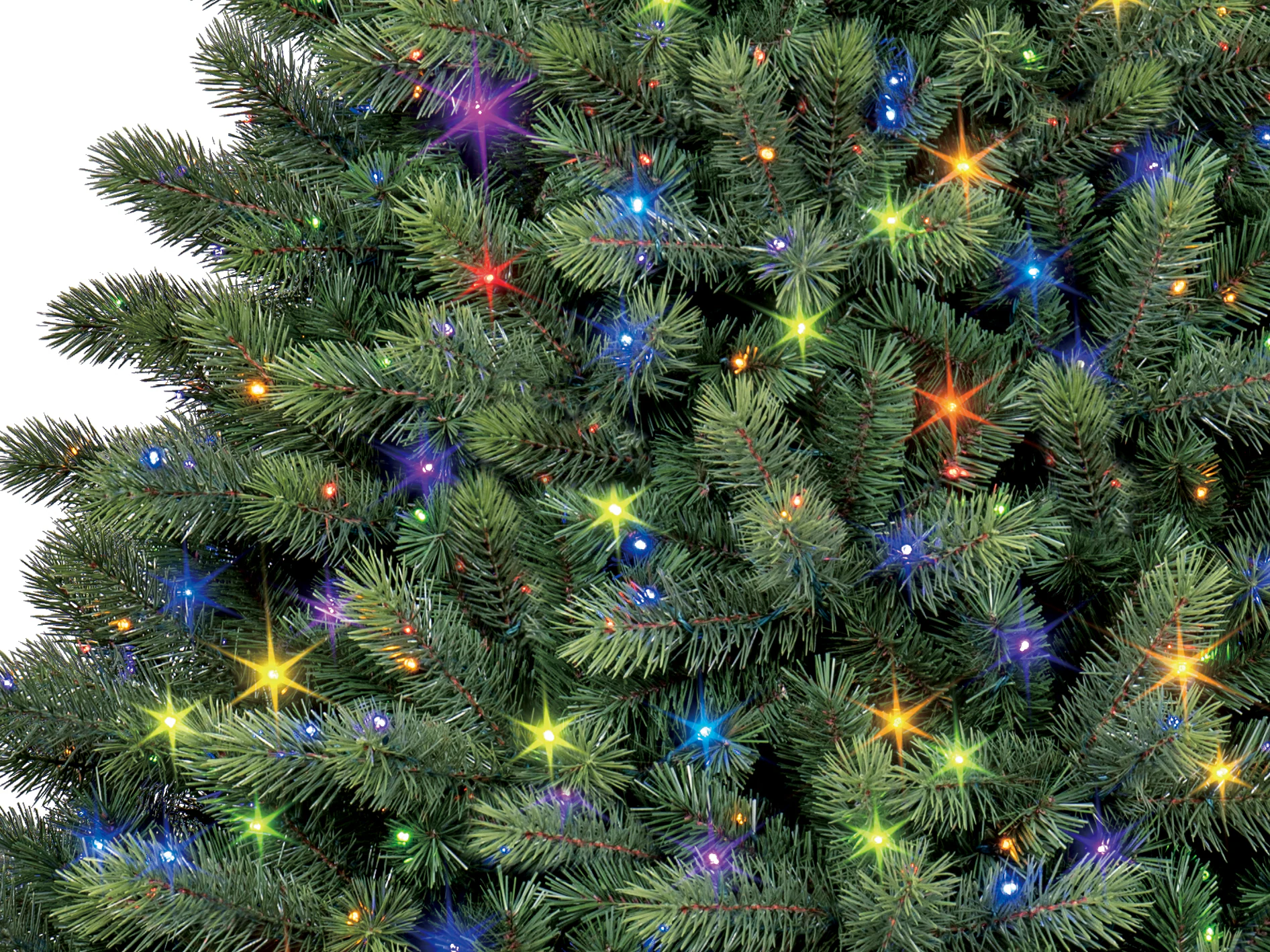 GE 7.5-ft Scotch Pine Pre-lit LED Artificial Christmas Tree