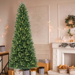 GE 9-ft Lexington Pine Pre-lit LED Artificial Christmas Tree