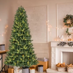 GE 7.5-ft Lexington Pine Pre-lit LED Artificial Christmas Tree