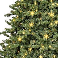GE 7.5-ft Norway Fir Pre-lit LED Artificial Christmas Tree