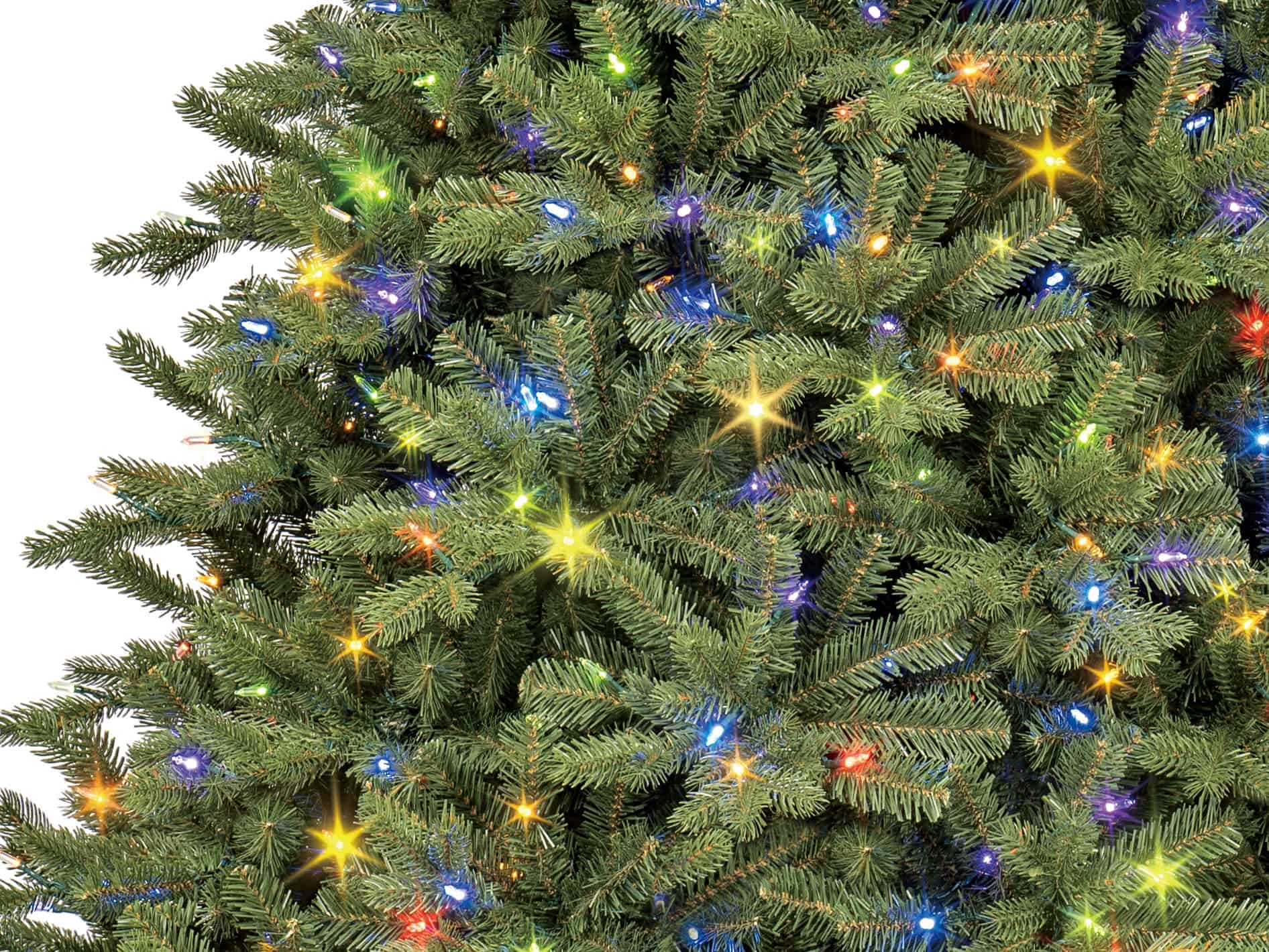GE 7.5-ft Norway Fir Pre-lit LED Artificial Christmas Tree