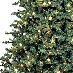 GE 9-ft Norway Fir Pre-lit LED Artificial Christmas Tree