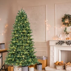 GE 7-ft Colorado Spruce Pre-lit LED Artificial Christmas Tree