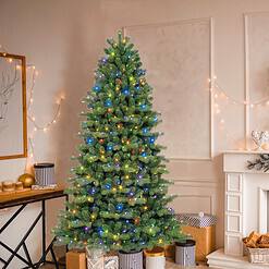 GE 7-ft Colorado Spruce Pre-lit LED Artificial Christmas Tree